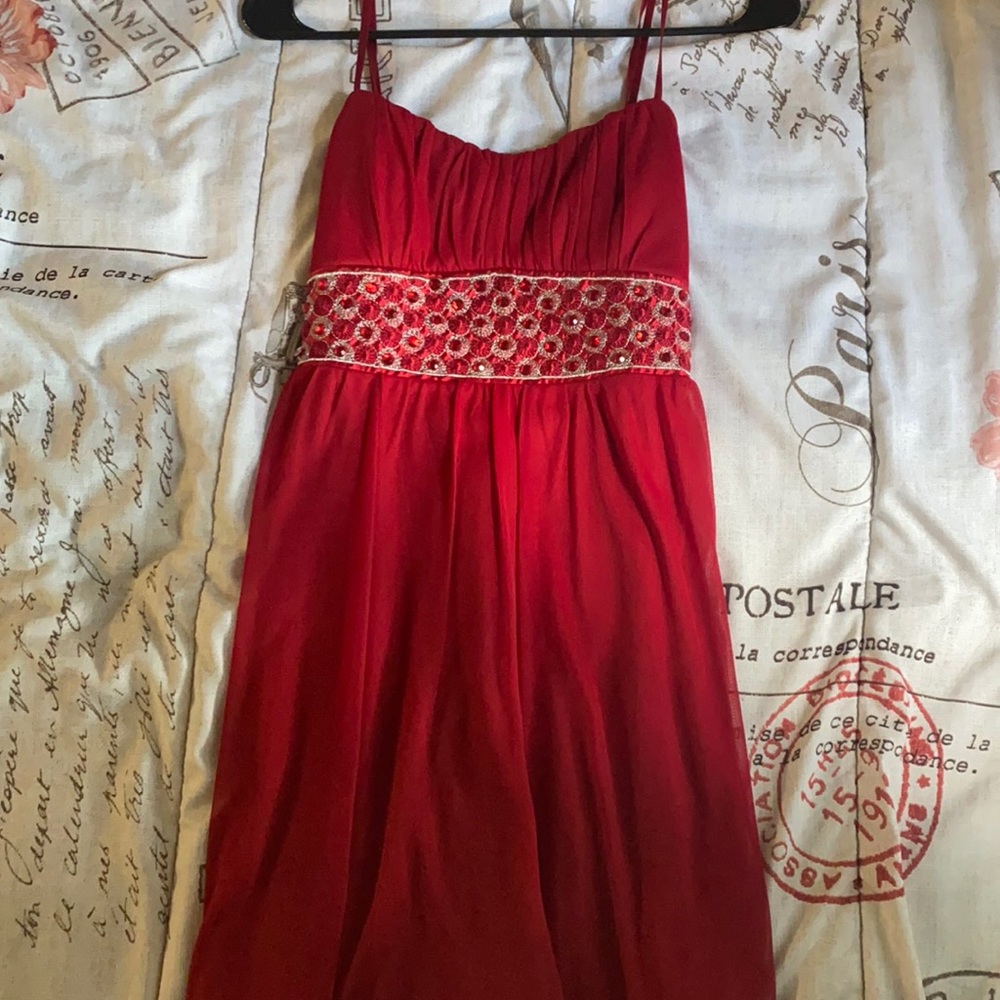Ruby Rox, M, red dress